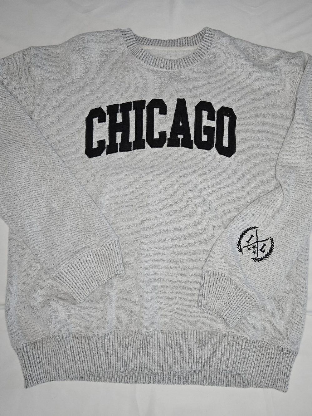 New York Popular CHICAGO Sweatshirt Sweater LARGE Comfy Relaxed Casual